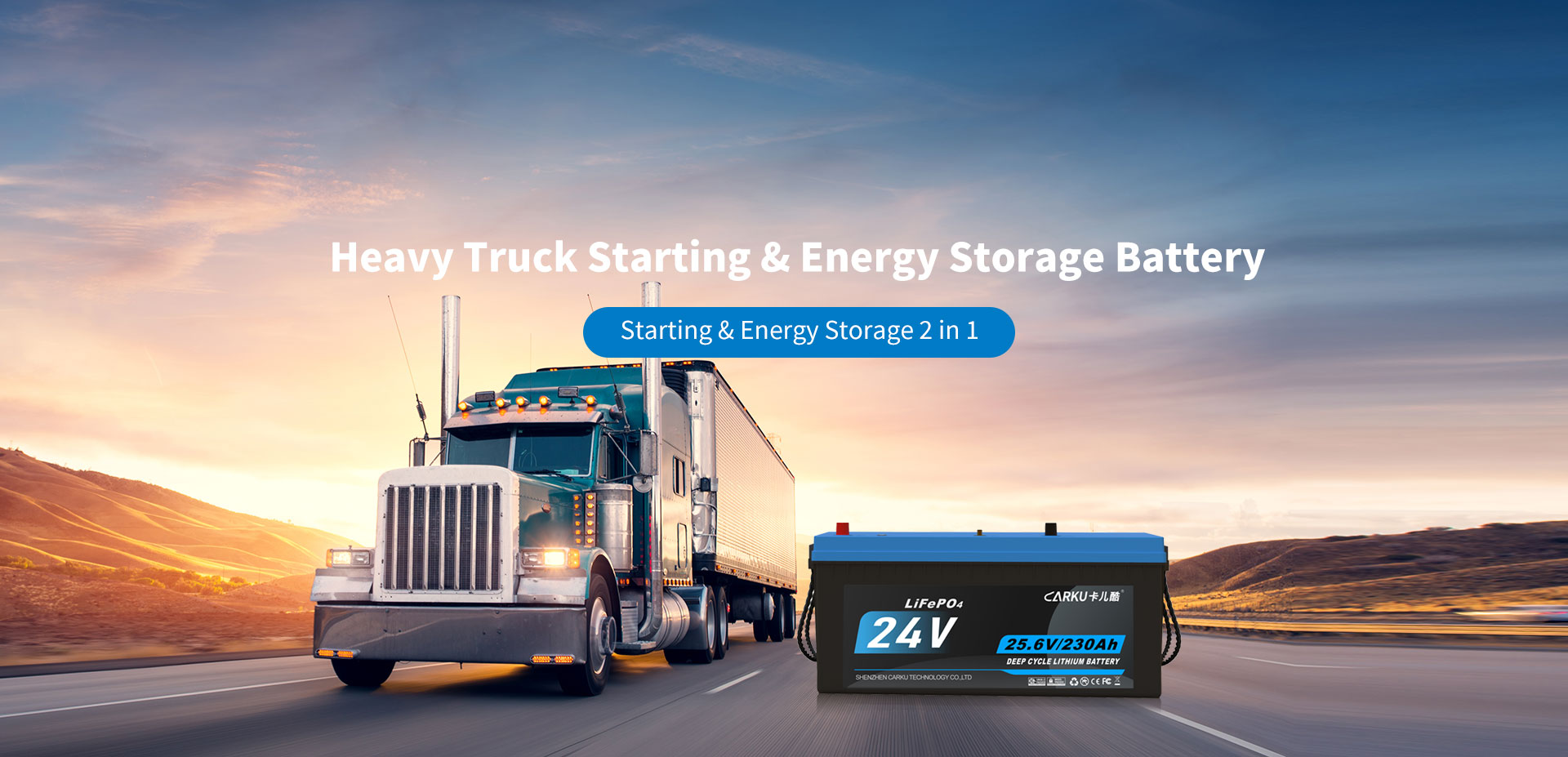 Heavy Truck Starting & Energy Storage Battery