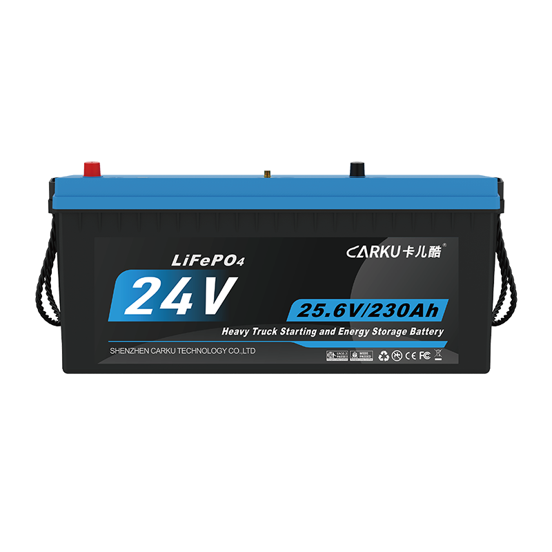 CARKU 24V Lithium Iron Phosphate Battery for Heavy-Duty Trucks