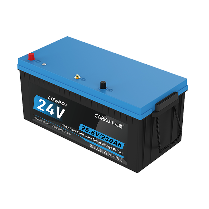 CARKU 24V Lithium Iron Phosphate Battery for Heavy-Duty Trucks