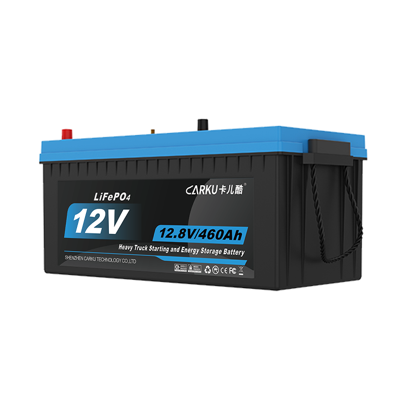 CARKU 12V Lithium Iron Phosphate Battery for Heavy-Duty Trucks