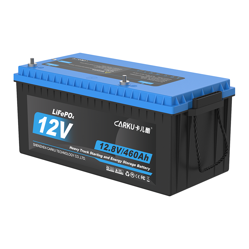 CARKU 12V Lithium Iron Phosphate Battery for Heavy-Duty Trucks