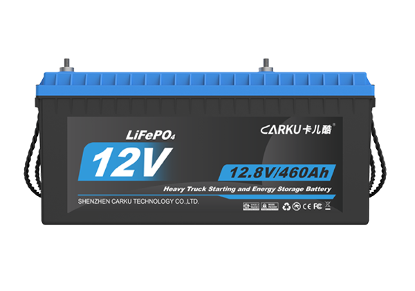 CARKU 12V Lithium Iron Phosphate Battery for Heavy-Duty Trucks