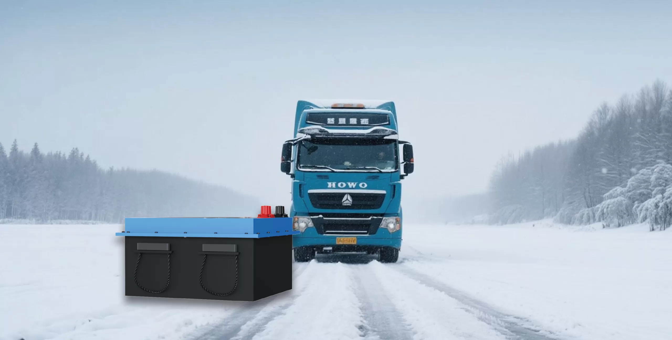 CB36 24V lithium starting battery with reliable cold weather cranking performance