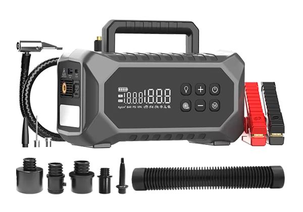 JS-558-car-battery-jump-starter-air-compressor-160psi-front-view