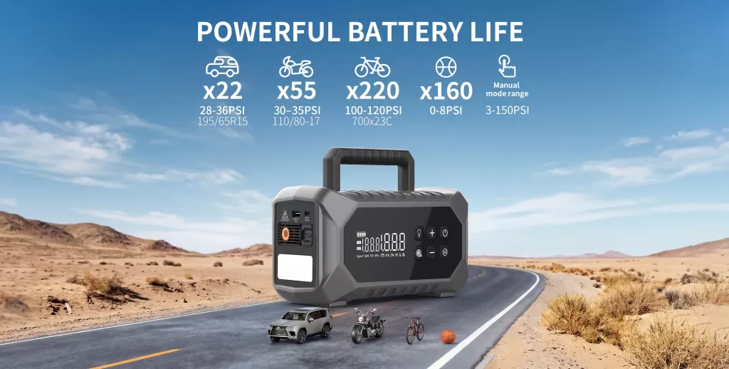 How Many Tires Can a Car Jump Starter With Tyre Inflator Inflate